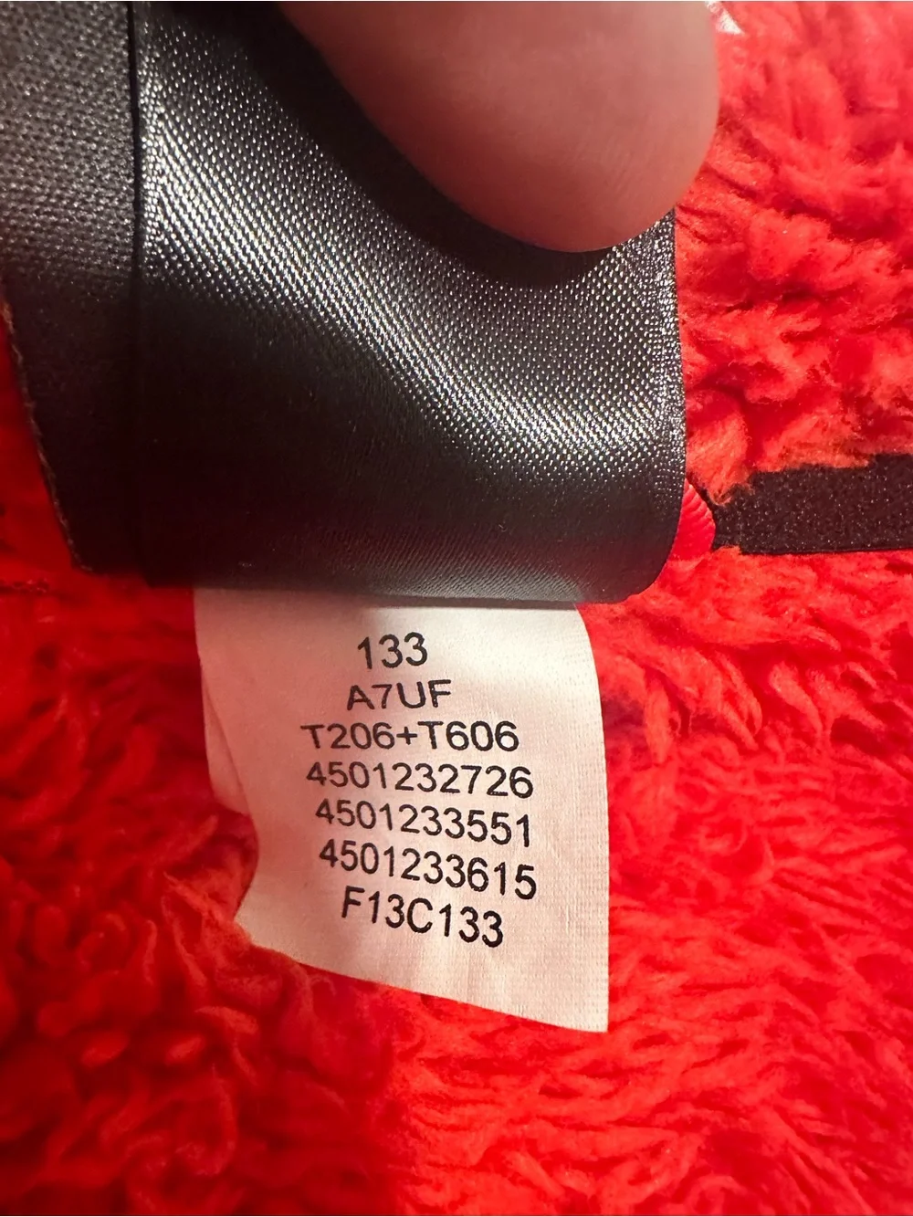 The North Face Jacket Sz:L Black Full Zip Chimborazo Fleece Red Sherpa Lined.